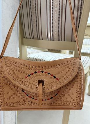 Аутентична шкіряна сумка hand made 🧡🌺