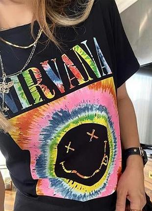 Футболка nirvana від zara ( l 10)