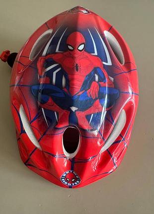 Дитячий велосипедний шолом захисний для хлопчика marvel spiderman, червоний