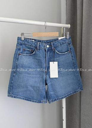 Джинсові шорти бермуди zara