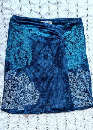 Юбка desigual l (40) 100% вискоза оригинал