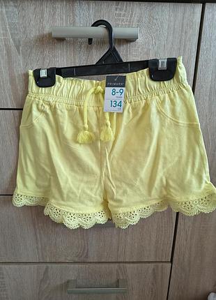 Детские шорты для девочки primark р.8/9.134