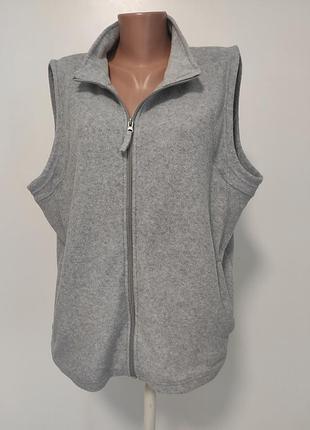 Женская флисовая жилетка xxl/xxxl ог136-142