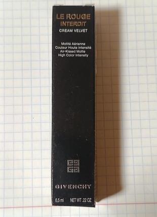 Givenchy le rouge inteddit cream velvet, оттенок 41, 6,5 мл