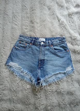 Укороченные джинсовые шорты zara