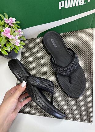 Оригинальные шлепанцы вьетнамки skechers