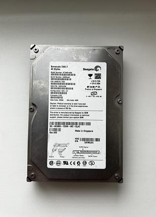 Жесткий диск seagate barracuda 7200.7 st340014as – 40 gb, sata, 3.5"