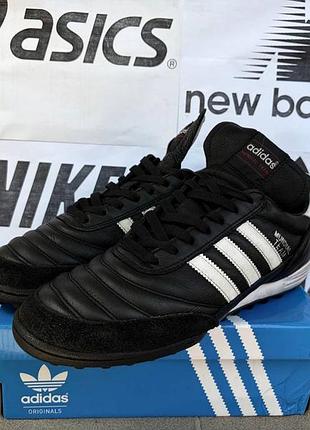 Сороконожки adidas mundial team tf кожаные футзалки шиповки бутсы
