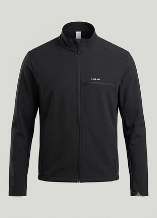 Велокуртка  triban decathlon 2xl (утепленная, ветрозащитная) softshell/windstopper