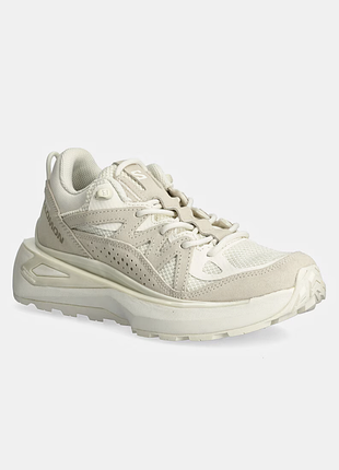 Женские бежевые кроссовки salomon odyssey elmt low