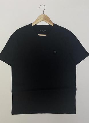 Allsaints футболка мужская черного цвета, размер l