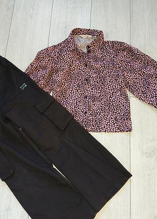 Брюки палаццо+блузка h&amp;m