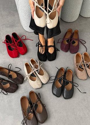 Анатомические балетки barefoot женские, натуральная замша/кожа (италия)