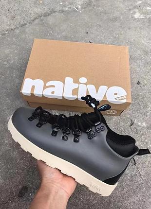 Чоловічі сірі черевики native fitzsimmons citylite 2020 grey х нейт 44