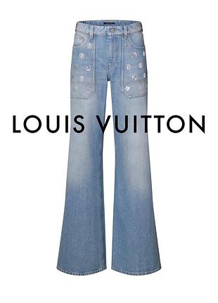 Louis vuitton louis vuitton signature sequin accent flared jeans  джинси актуальна модель 2026 року