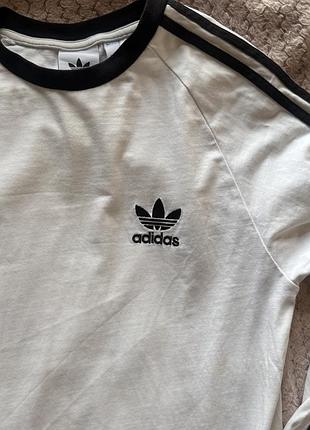 Білий лонг adidas 3