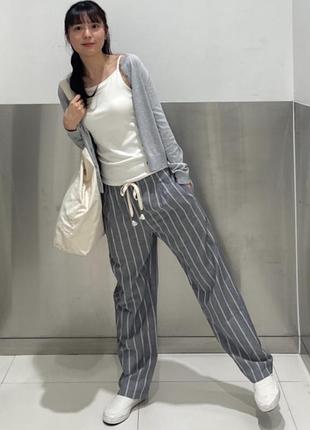 Брюки из льняной смеси uniqlo р. xxl/16/44