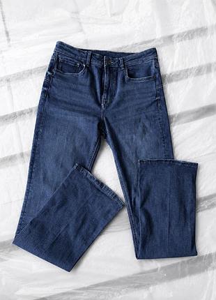 Джинси кльош zara сині, високу посадку, розмір l (eur 40)