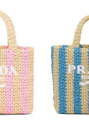 Prada сумка плетена пляжна