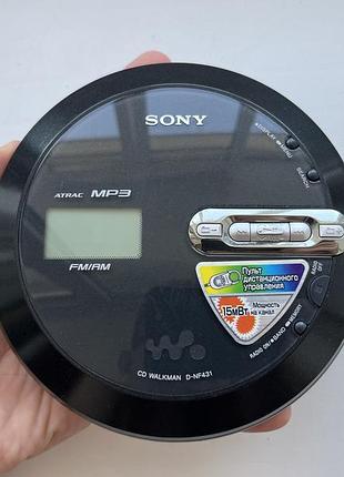 Легендарный портативный cd плеер на дисках sony walkman d-nf431 discman abract mp3