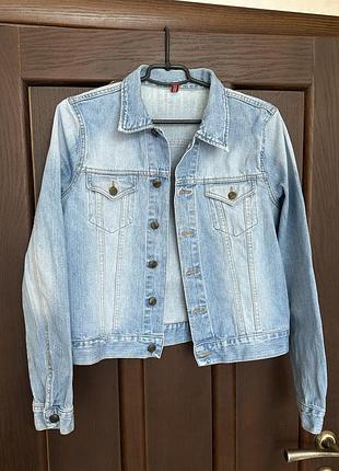 Джинсовий піджак. джинсова куртка. h&m divided, eur 42 - m/l розмір.