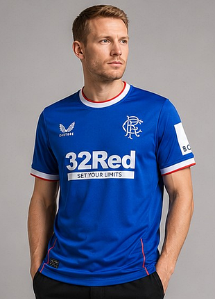 Оригинальная футболка castore rangers fc 32red l синяя футбольная джерси
