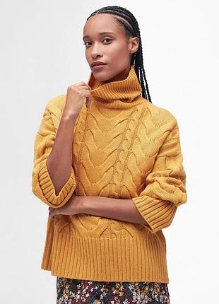 Вовняний в'язанний светр barbour woodlane кофта джемпер гольф