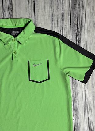 Nike футболка golf поло оригинал зеленое l размер