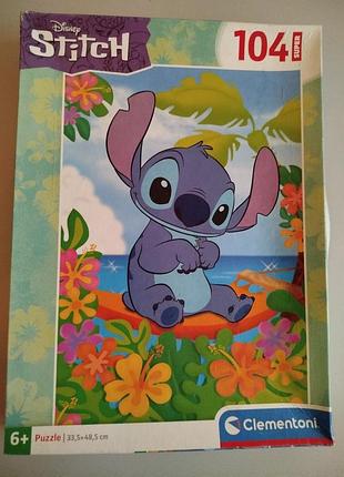 Дитячі пазли clementoni стіч stitch 104 елементи (італія) пазлы