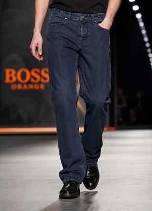 Чоловічі джинси boss orange сині xl бавовна з еластаном