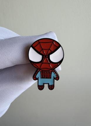 Пін значок металевий брошка «людина-павук (spider-man) marvel міні чібі»