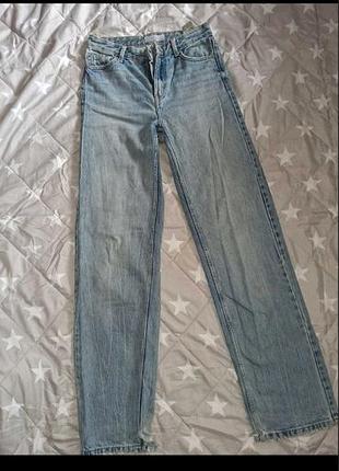 Джинси bershka прямого крою / wide leg (xs / eur 34)
