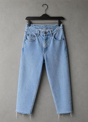 Оригінальні джинси calvin klein ck straight mom fit vintage light blue