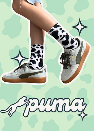 Кросівки жіночі puma palermo blue loden green блакитні зелені нові оригінал унісекс
