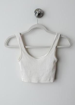 Топ h&m в рубчик майка