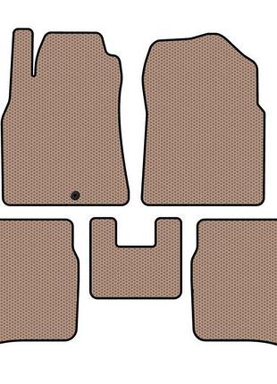Гумові килимки carsuit (sd, бежевий) для nissan primera p12 2002-2007 рр