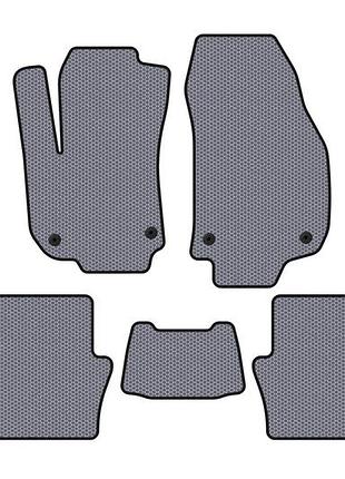 Гумові килимки carsuit (2 ряди, сірий) для opel zafira b 2005-2011 рр