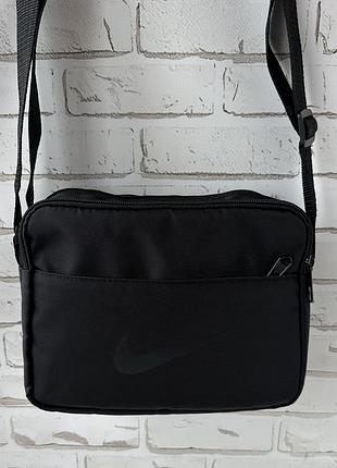 Текстильная горизонтальная сумка на два основных отдела nike 7