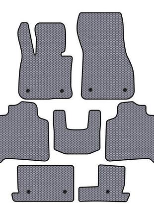 Гумові килимки carsuit (для f46, 3 ряди, сірий) для bmw 2 серія active tourer f45/f46 2014-2021 рр