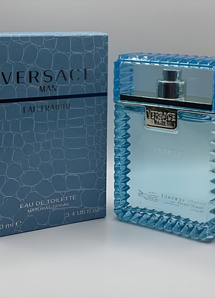 Парфюм мужской versace man eau fraiche 100 мл парфюм версаче мен аква фреш голубые парфюм мужественный голубой аква фреш версчает подарок для мужчины