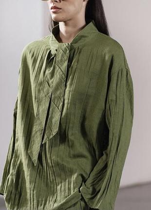 Льняная свободная рубашка от zara