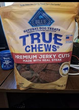 Лакомства для собак blue buffalo true chews premium jerky cuts