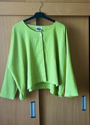 Жіноча красива салатова блуза великий розмір l/xl