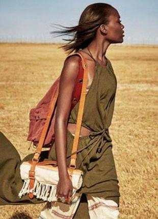 Сукня сарафан в етнічному стилі сафарі h&m studio