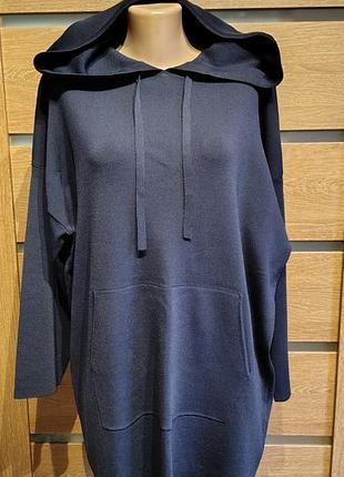 Удлиненное худи-туника choice | 62% вискоза | стан как новый/oversized s-m