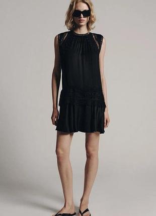 Коротка мереживна сукня zw collection