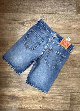 Чоловічі джинсові шорти levi's 501 w29 l9, сині