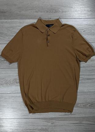 Old money люксове в'язане футболка поло лардіні lardini old money silk-touch, факт l, оригінал