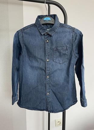 Сорочка denim co на хлопчика 5-7 років