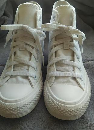 Кеди converse chuck taylor monochrome white,35